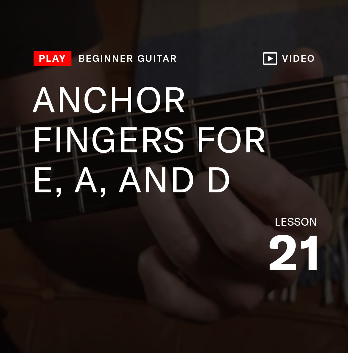 anchor fingers for E A and D