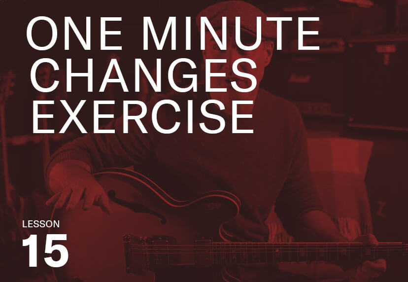 One minute exercise for fast chord changes