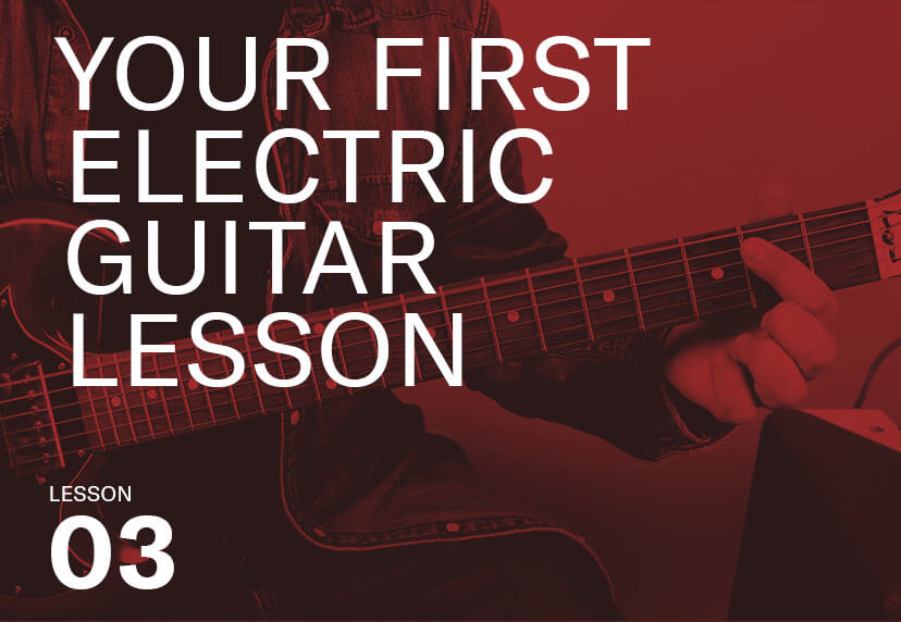 Your first electric guitar lesson
