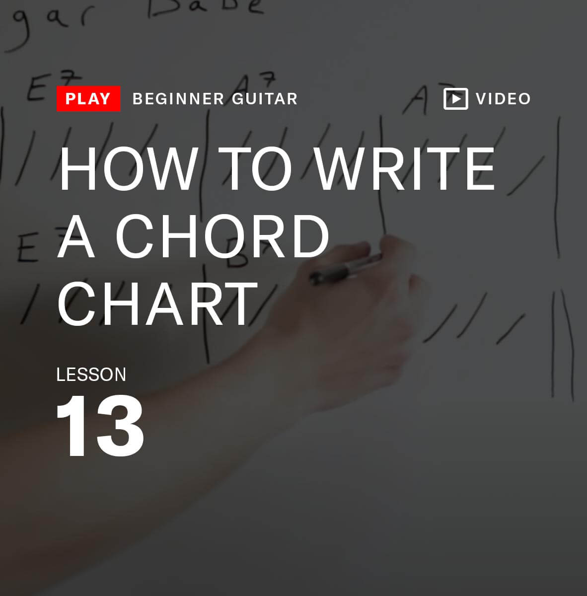 How to write a chord chart