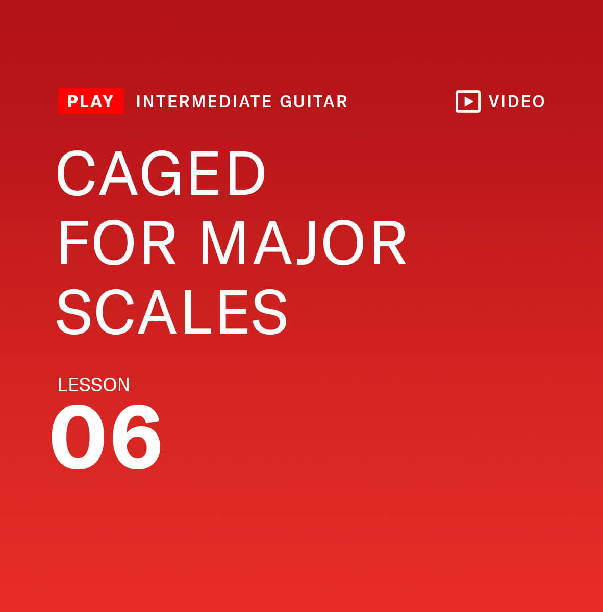 Caged for major scales