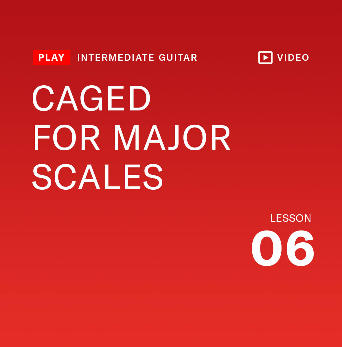 Caged for major scales