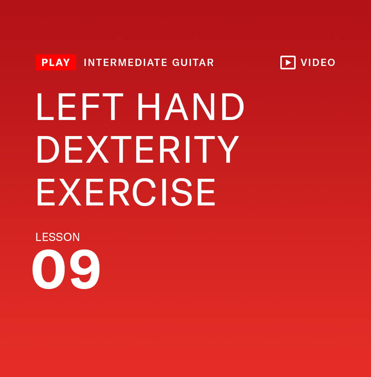 Left hand dexterity exercise
