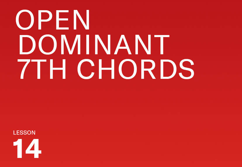 Open dominant 7th chords