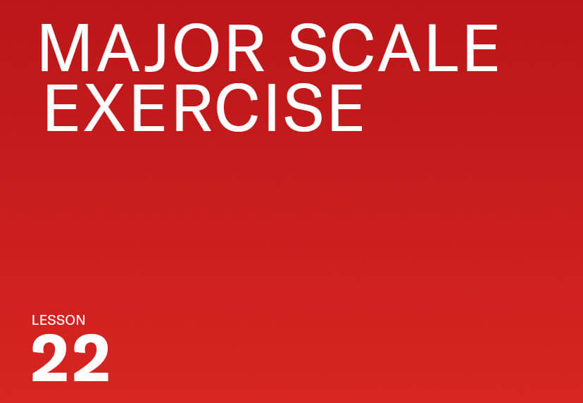 Major scale exercise