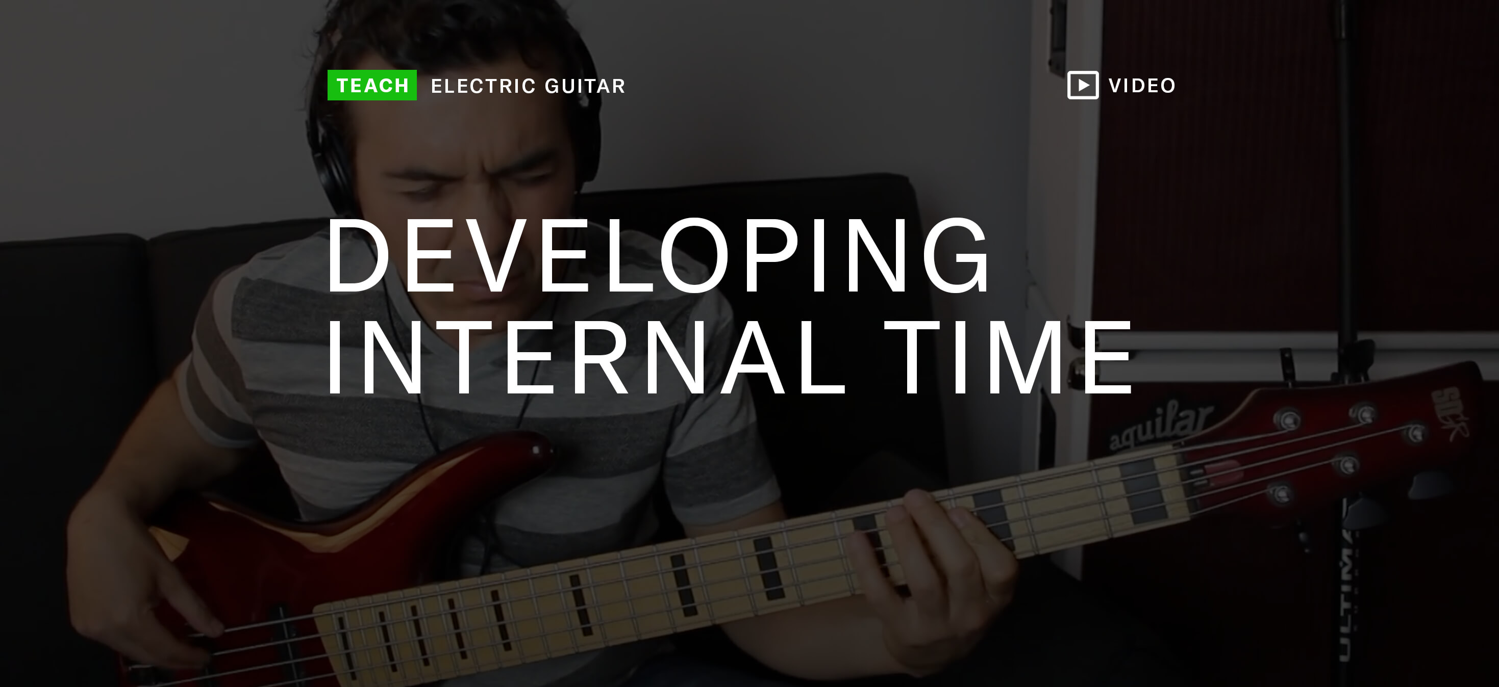 Developing internal time on electric guitar